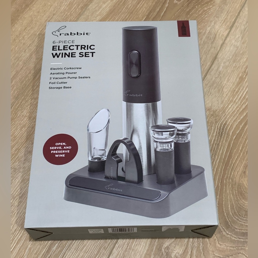 Rabbit 6-Piece Electric Wine Set